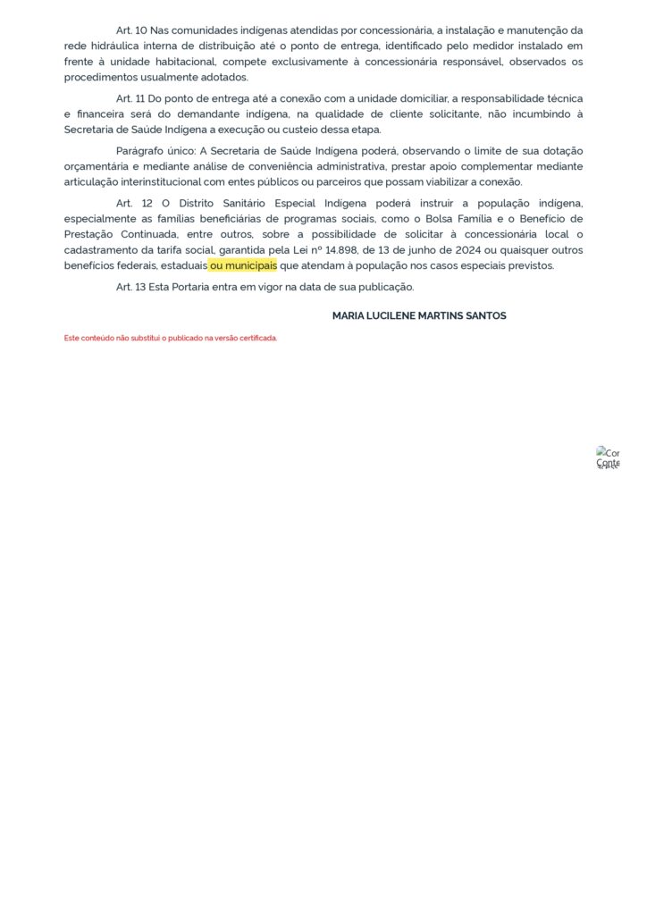 PORTARIA SESAI MS No 425 DE 13 DE MAIO DE 2026 PORTARIA SESAI MS No 425 DE 13 DE MAIO DE 2026 DOU Imprensa Nacional page 0002